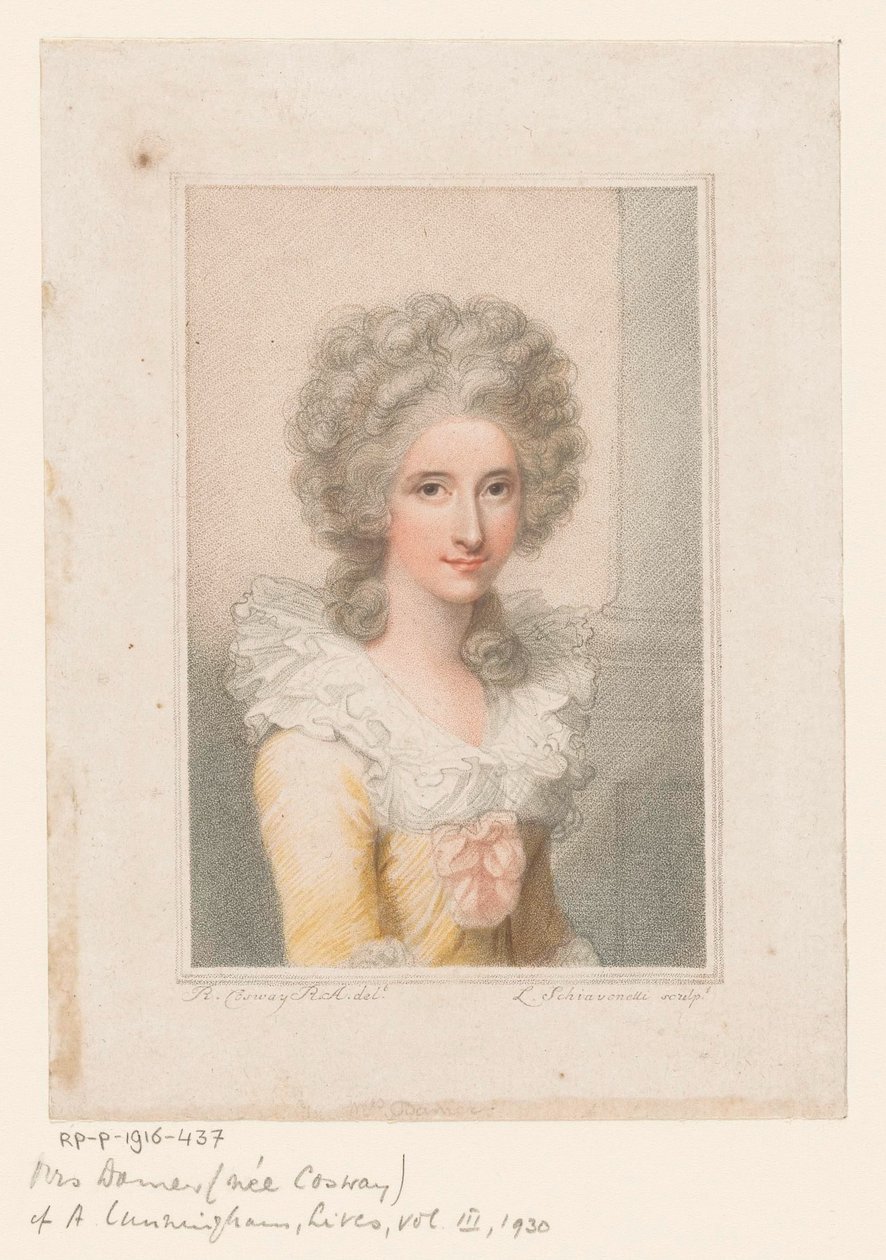 Portrait du sculpteur Anne Seymour Damer - Luigi Schiavonetti