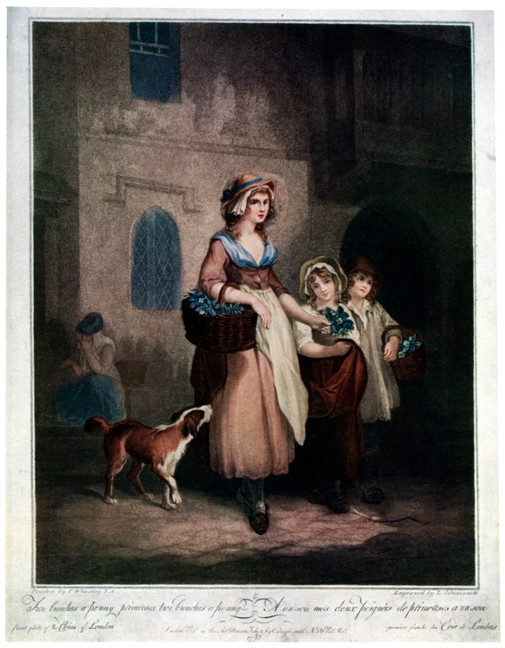 Deux bouquets un sou, primevères, deux bouquets un sou, 1793, 1929 - Luigi Schiavonetti