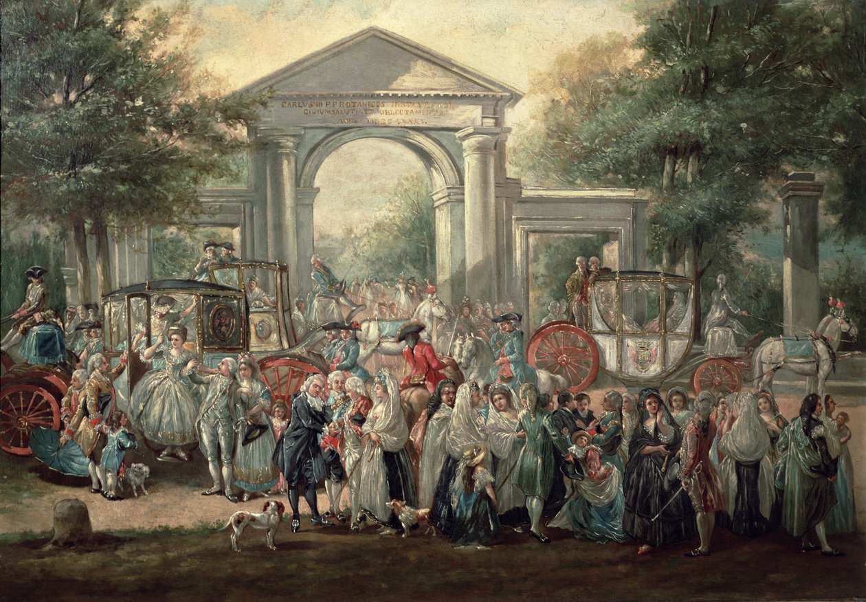Une fête dans un jardin botanique, 1775 - Luis Paret y Alcazar
