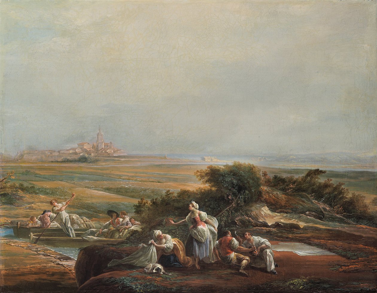 Vue de Fuenterrabía (fragment) - Luis Paret y Alcazar