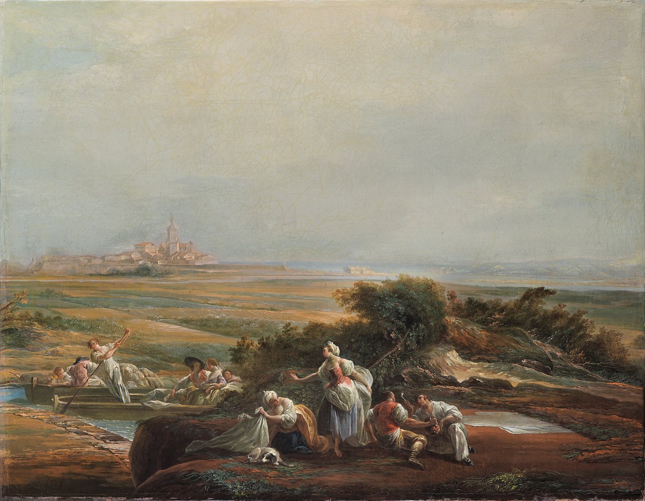 Vue de Fuenterrabía (fragment) - Luis Paret y Alcazar