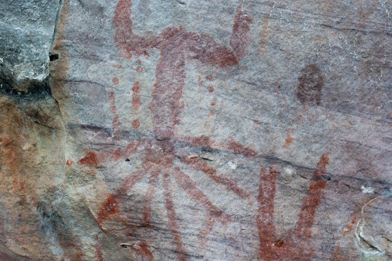 Pictographie, Faical, San Ignacio, Cajamarca, Pérou, 2015 - Luis Rosendo.