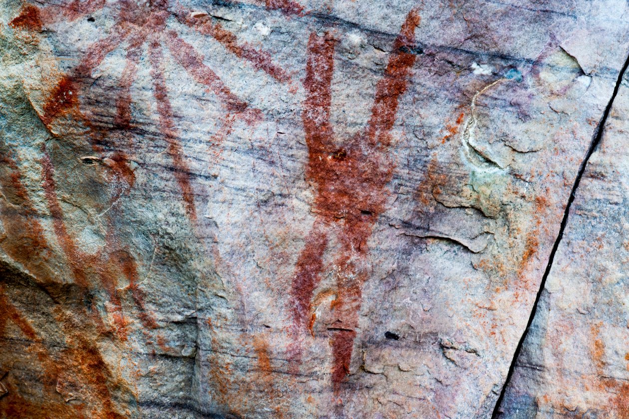 Pictographie, Faical, San Ignacio, Cajamarca, Pérou, 2015 - Luis Rosendo.