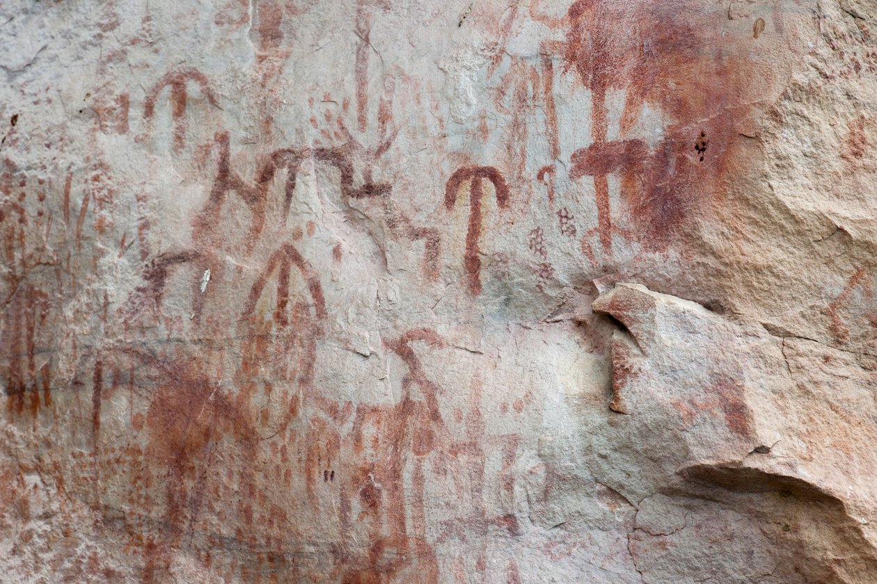 Pictographie, Faical, San Ignacio, Cajamarca, Pérou, 2015 - Luis Rosendo.