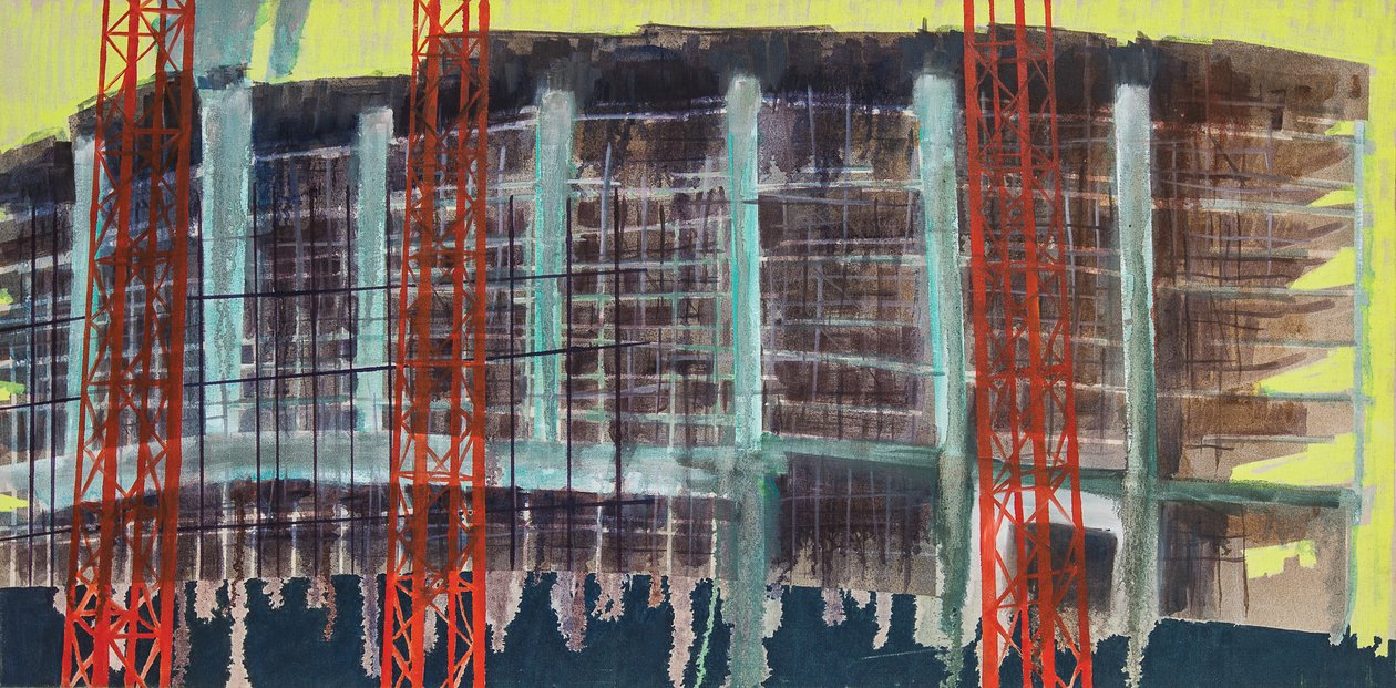 Work in Progress I, 2014 (huile et acrylique sur toile) - Luke M Walker