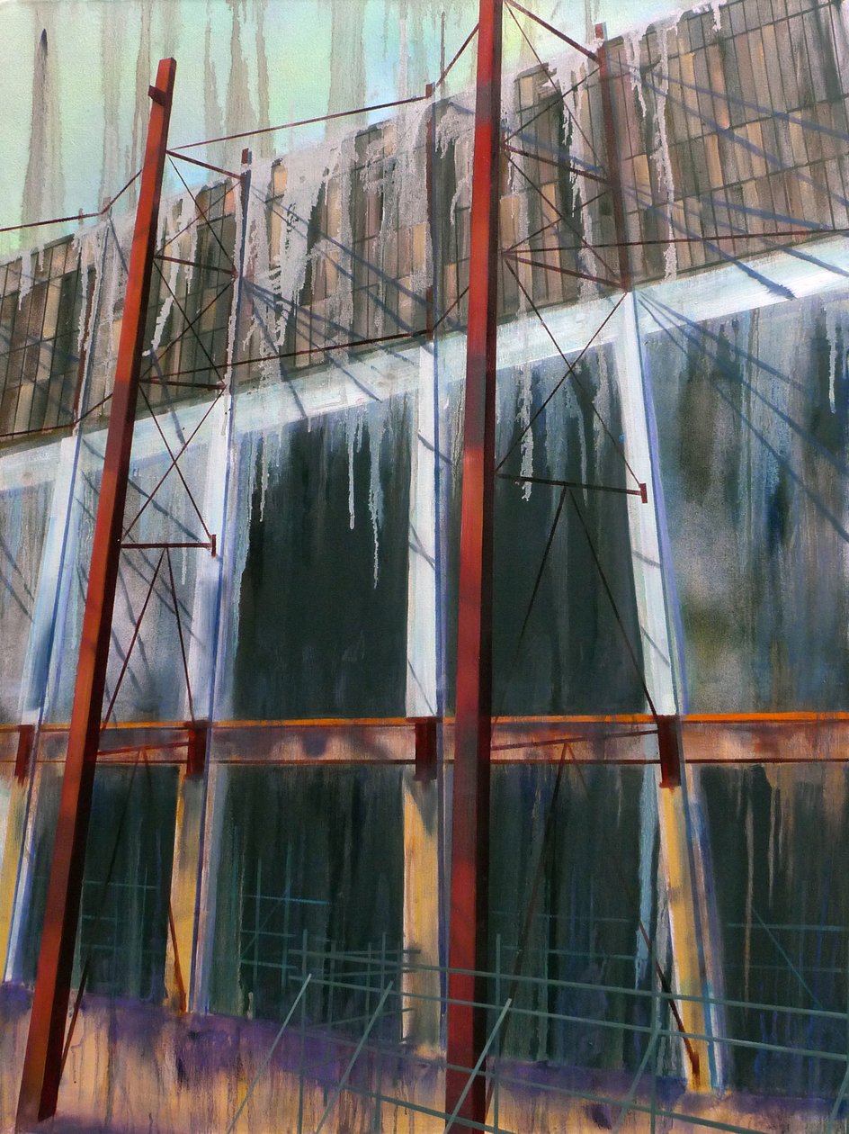 WorkinProgress 14, 2016 (huile sur toile) - Luke M Walker