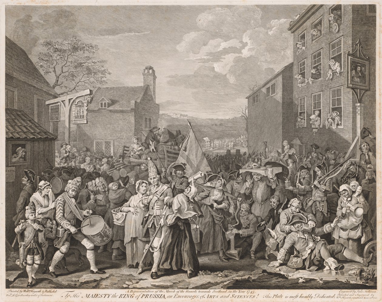 Marche vers Finchley en 1746 (d