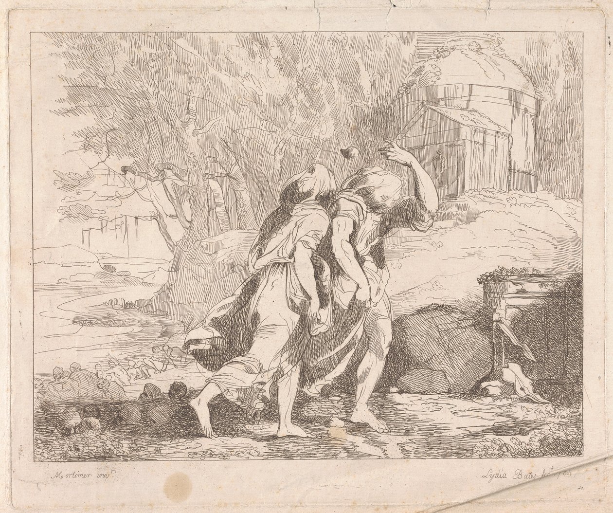 Deucalion et Pyrrha après le déluge - Lydia Bates