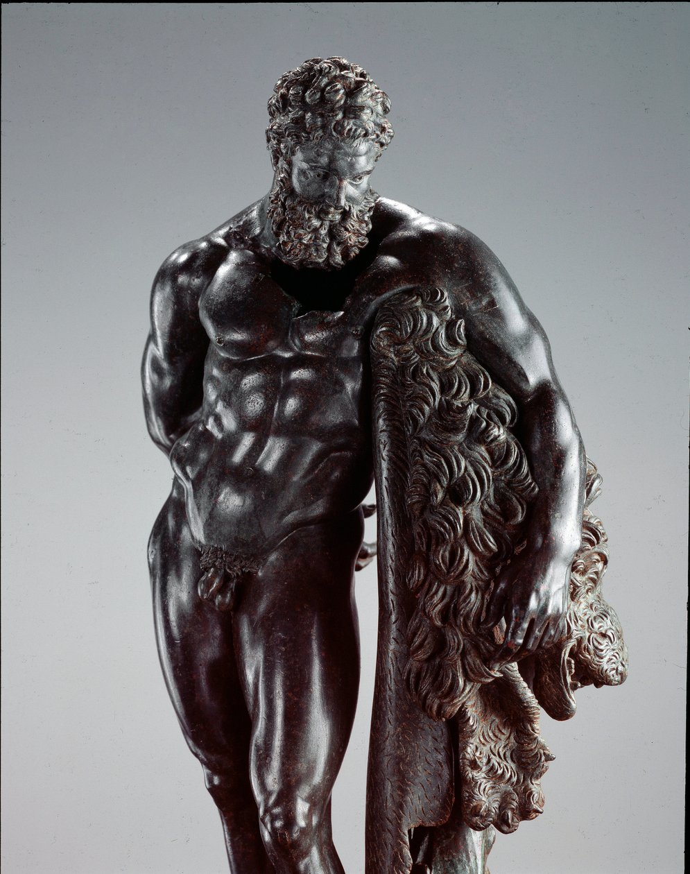 Art grec : Héraclès au repos (détail) - Lysippos (attributed to)