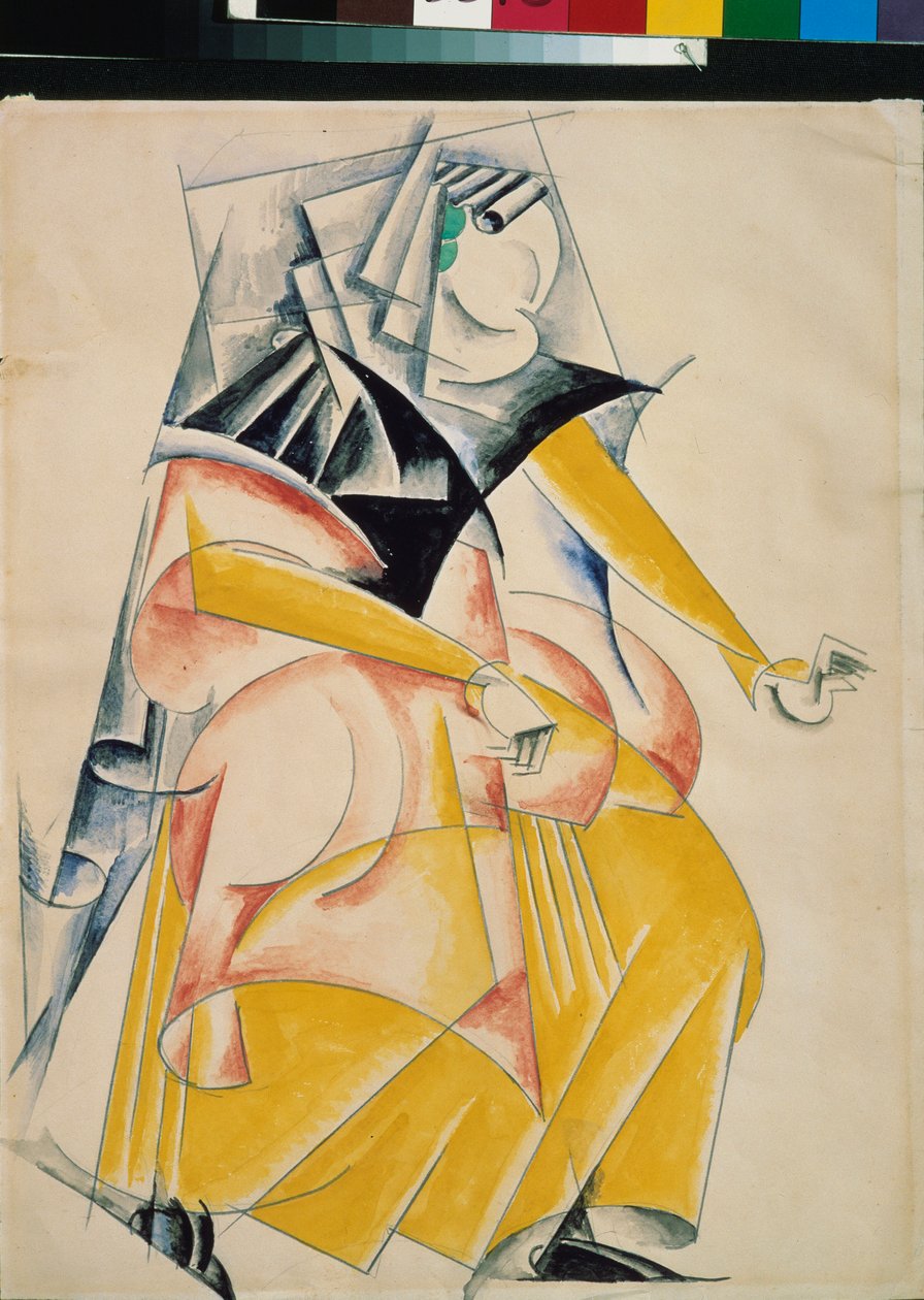 Costume préparatoire pour la pièce de théâtre "Roméo et Juliette" de William Shakespeare (1564-1616) - Lyubov Sergeevna Popova