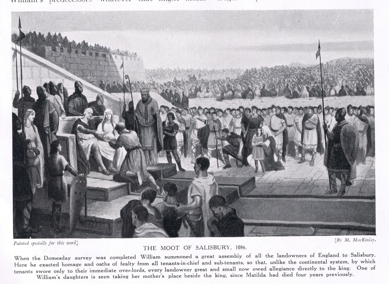 Le Moot à Salisbury AD1086, années 1920 - M. Mackinlay
