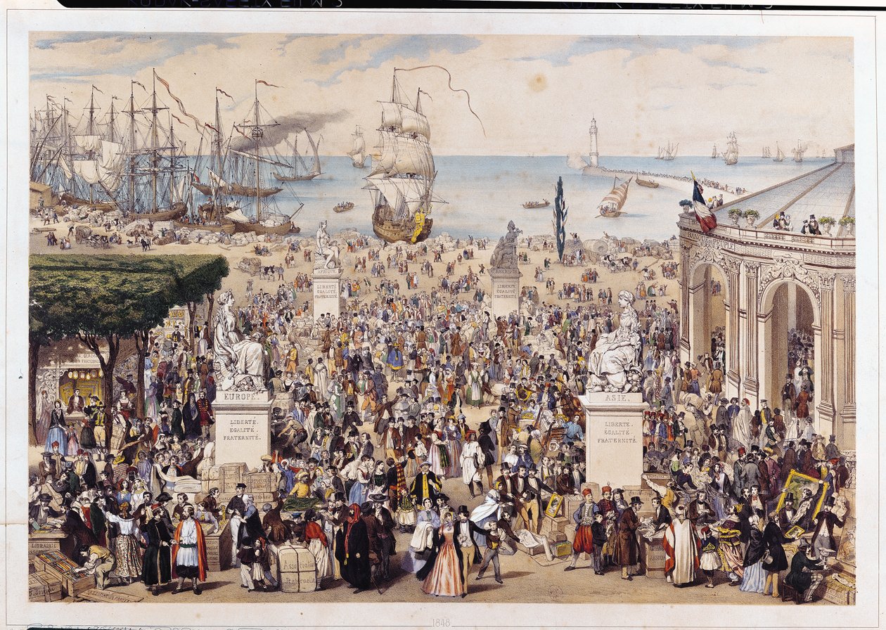 Un marché sous la République démocratique et sociale universelle, 1848 - M.C Goldsmid