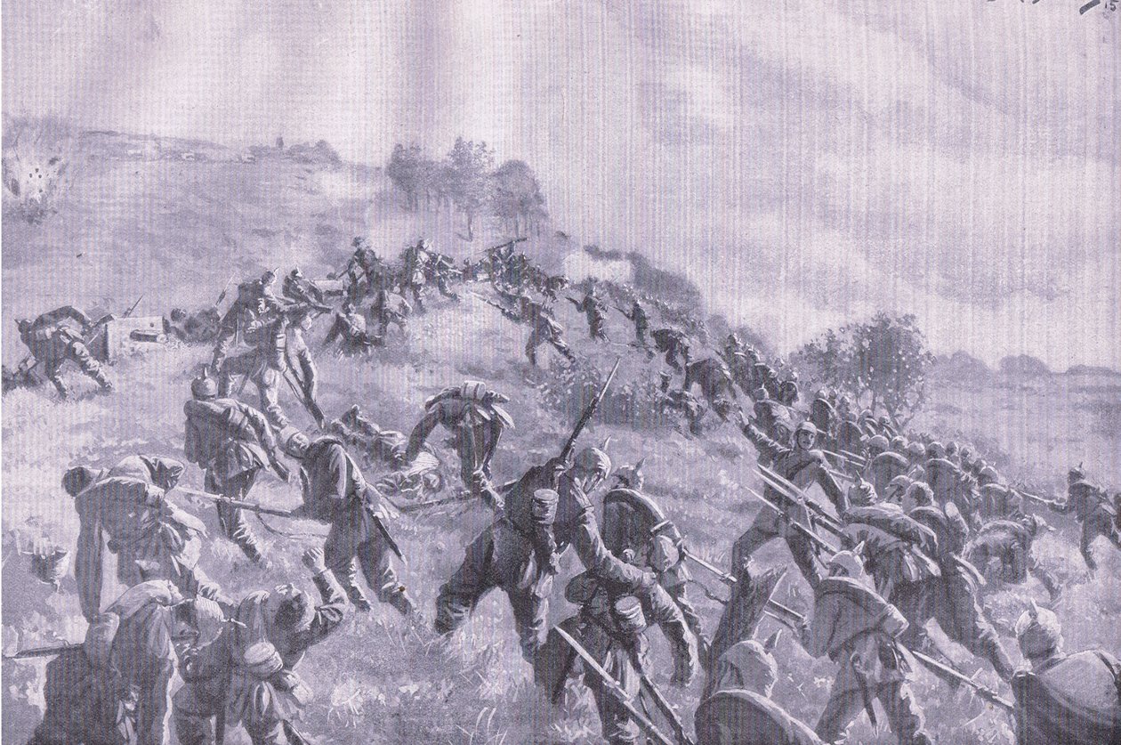 La reprise de Szawle. Assaut de la crête, de L