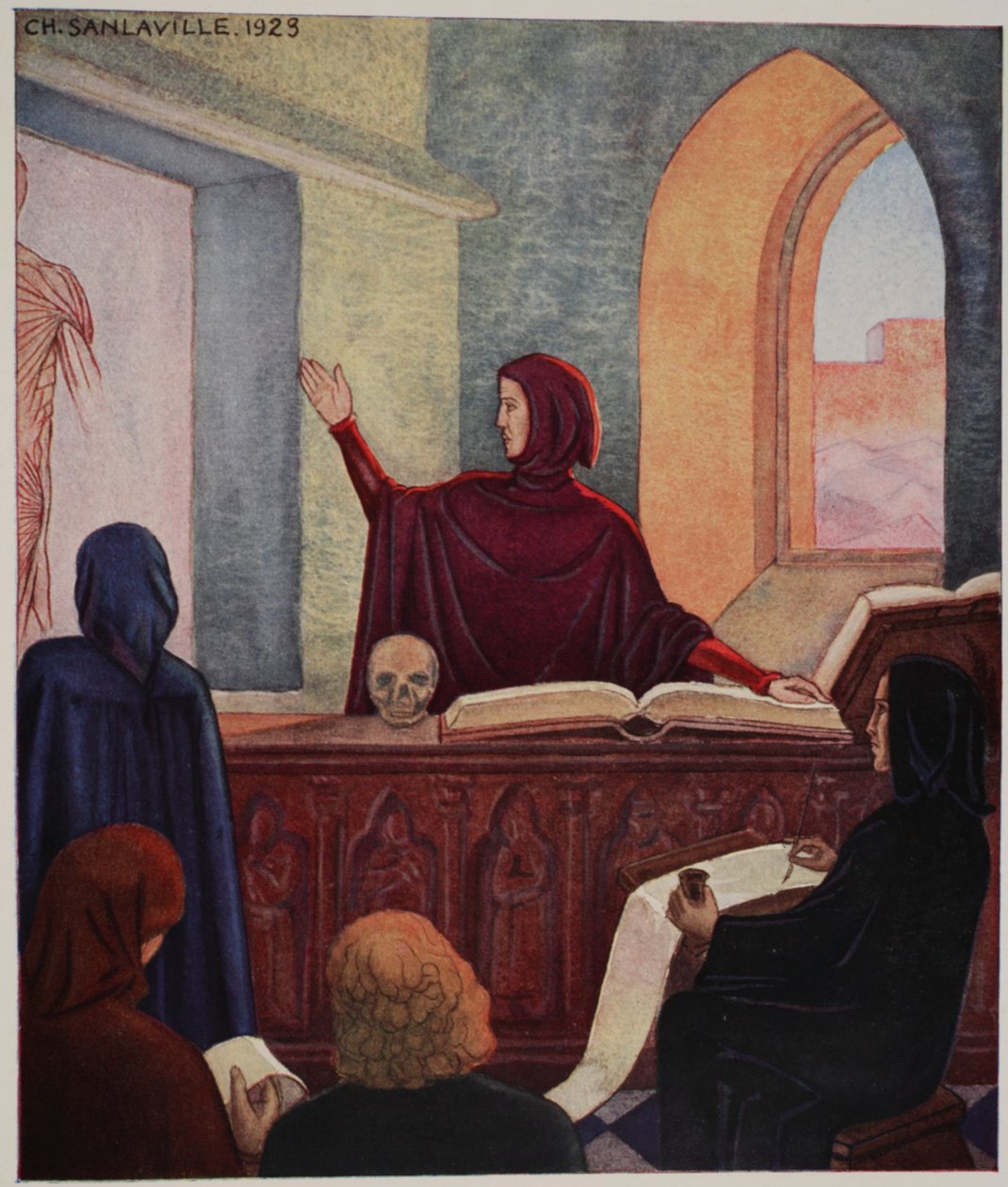 Henri de Mondeville enseignant l