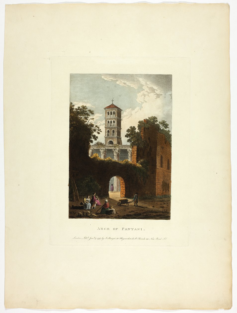 Arc de Pantani, planche trente-sept des Ruines de Rome - M. Dubourg