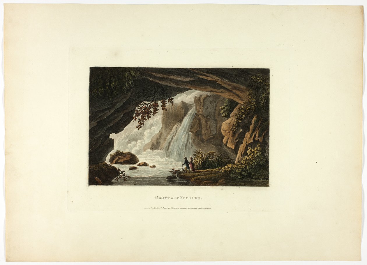 Grotte de Neptune, planche vingt-trois des Ruines de Rome - M. Dubourg