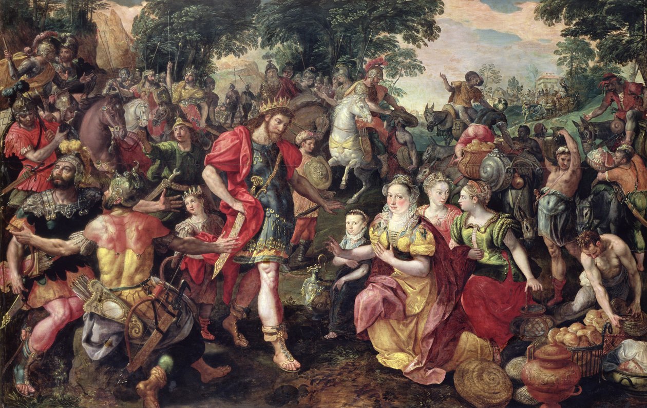 David et Abigail ou Alexandre et la famille de Darius - Maarten de Vos