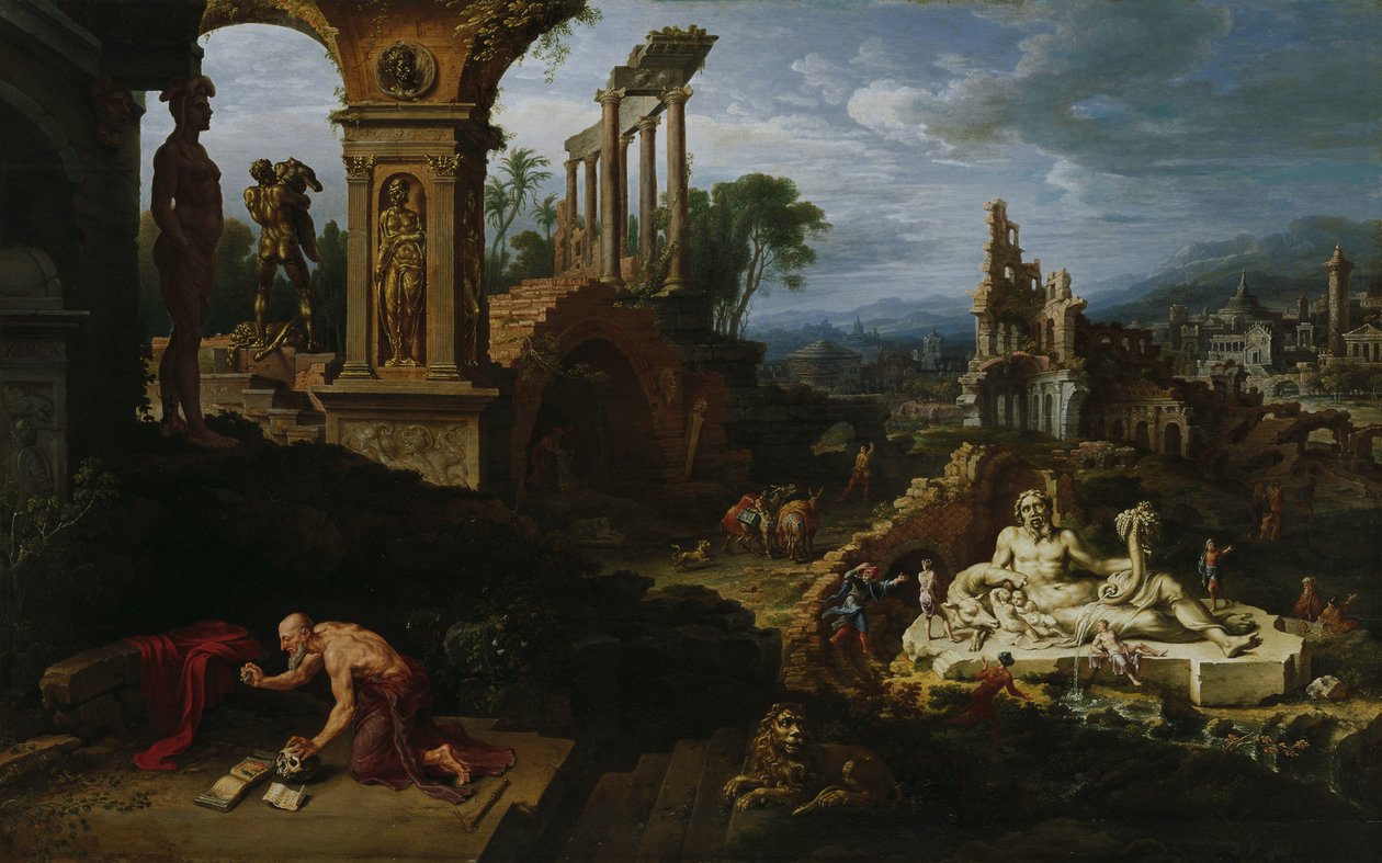 Paysage avec Saint Jérôme - Maarten van Heemskerck
