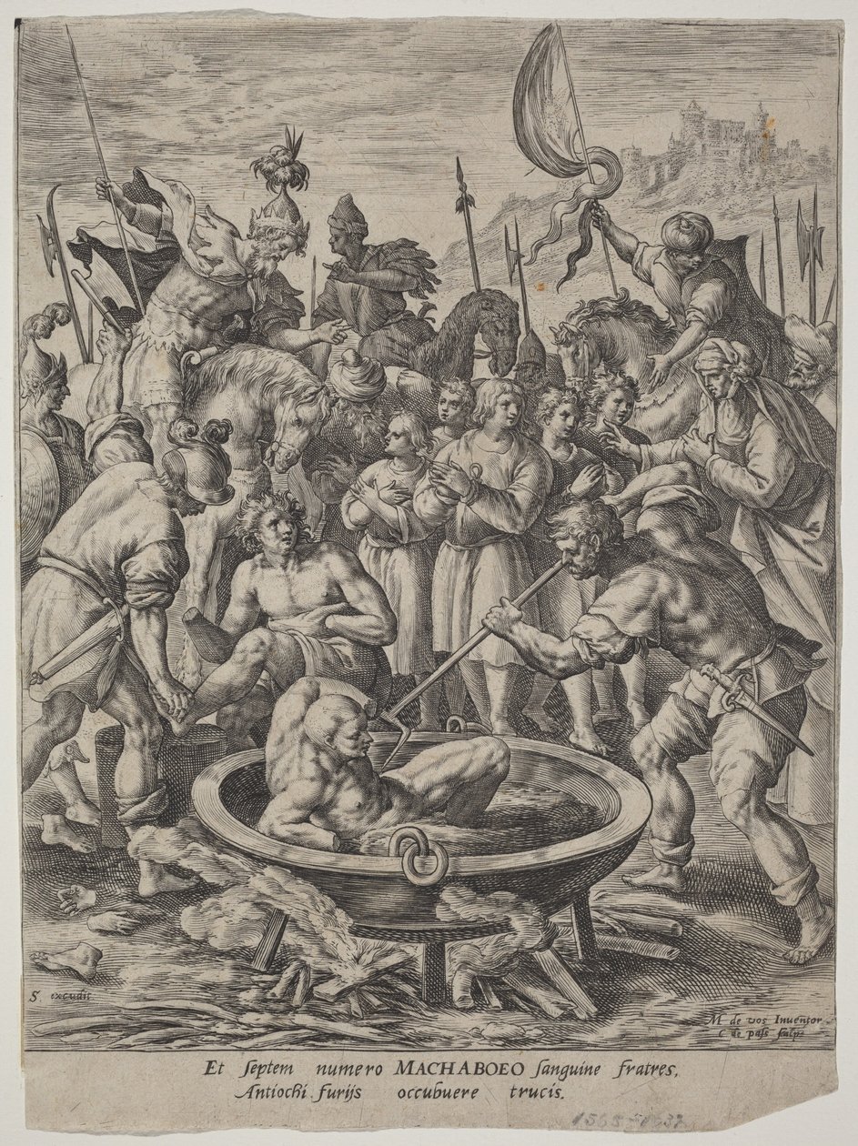 Les sept frères maccabées tués par Antiochos - Maarten de Vos
