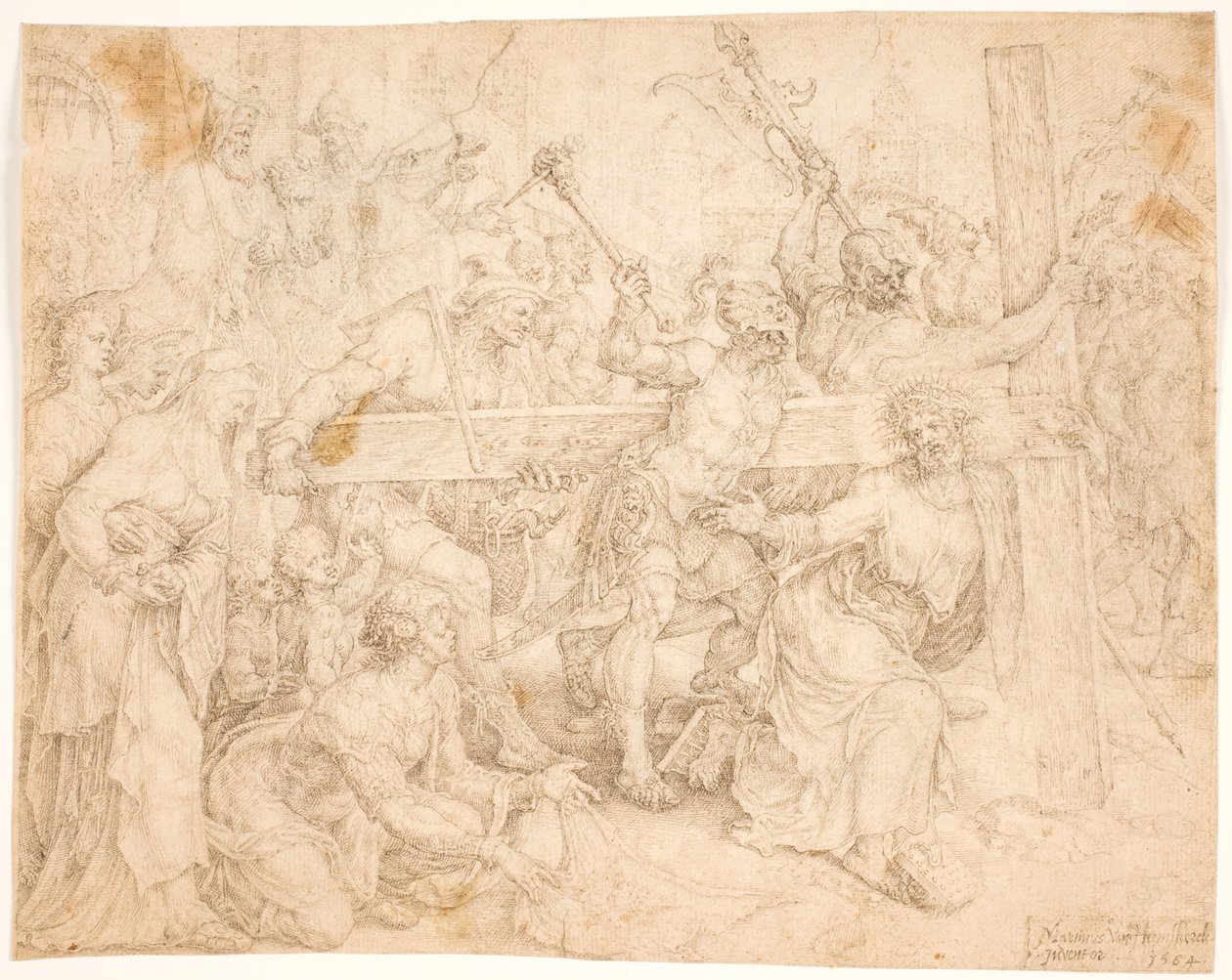 Le Christ portant sa croix - Maarten van Heemskerck