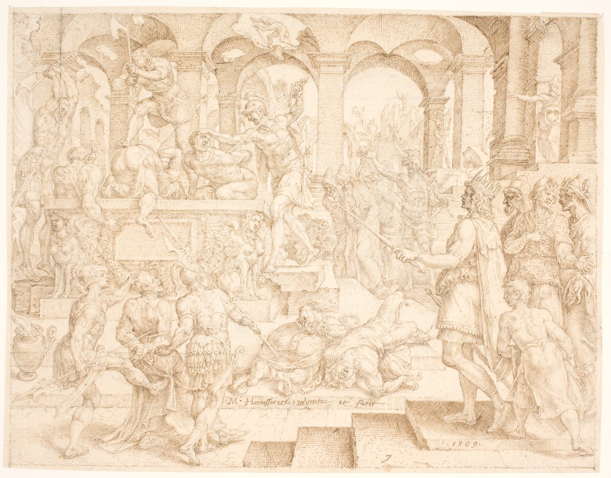 Josias ordonne que tous les prêtres des hauts lieux soient tués - Maarten van Heemskerck