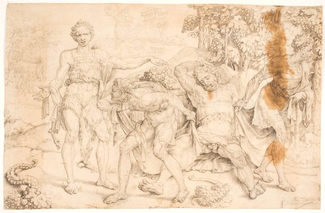 Noé moqué par Cham - Maarten van Heemskerck