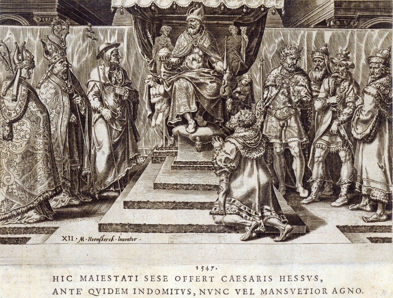La soumission de Philippe, landgrave de Hesse en 1547, planche 12 de 