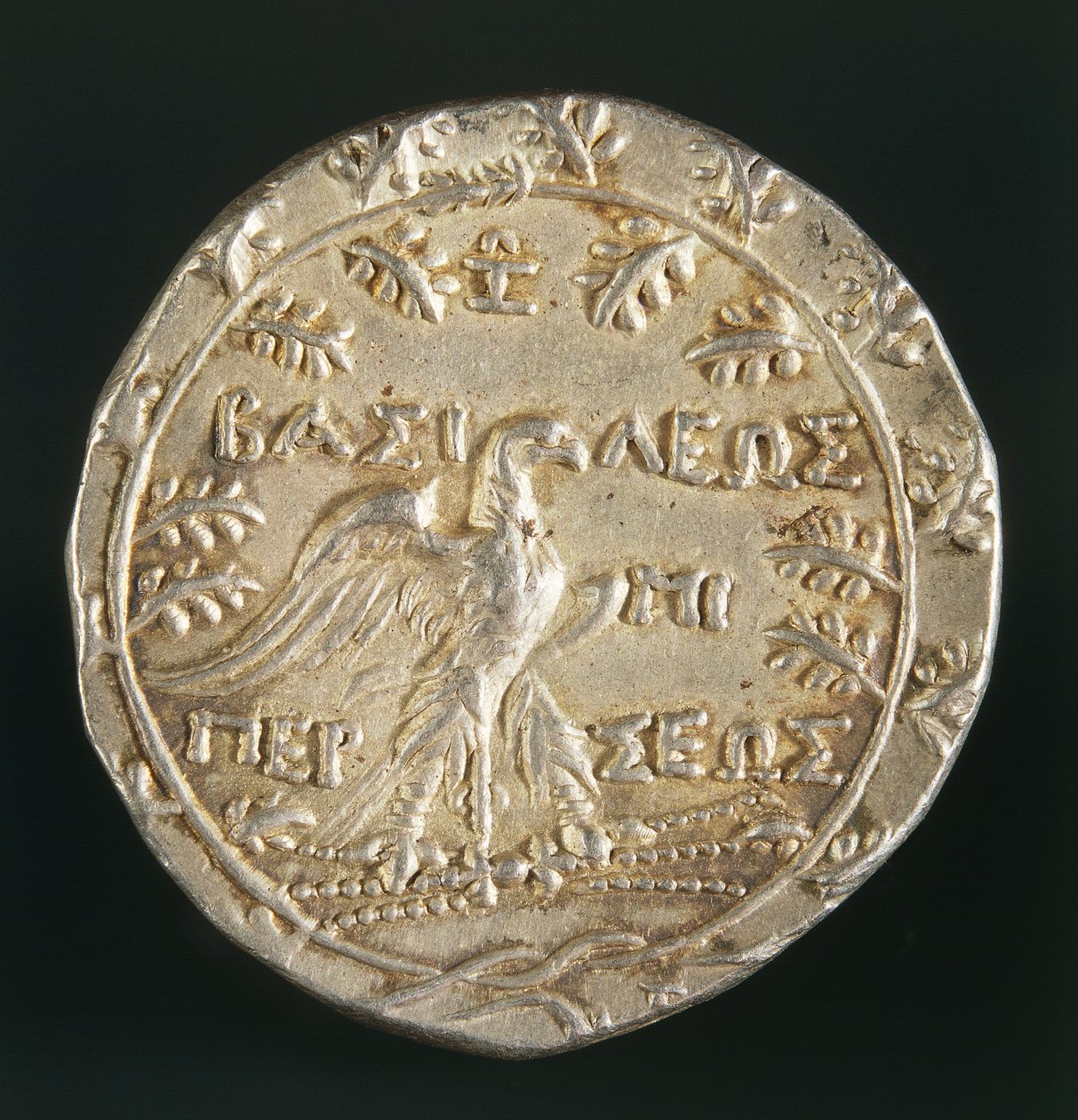 Tétradrachme du roi Persée de Macédoine, frappé à Pella, Royaume de Macédoine, revers, vers 179-168 av. J.-C. - Macedonian