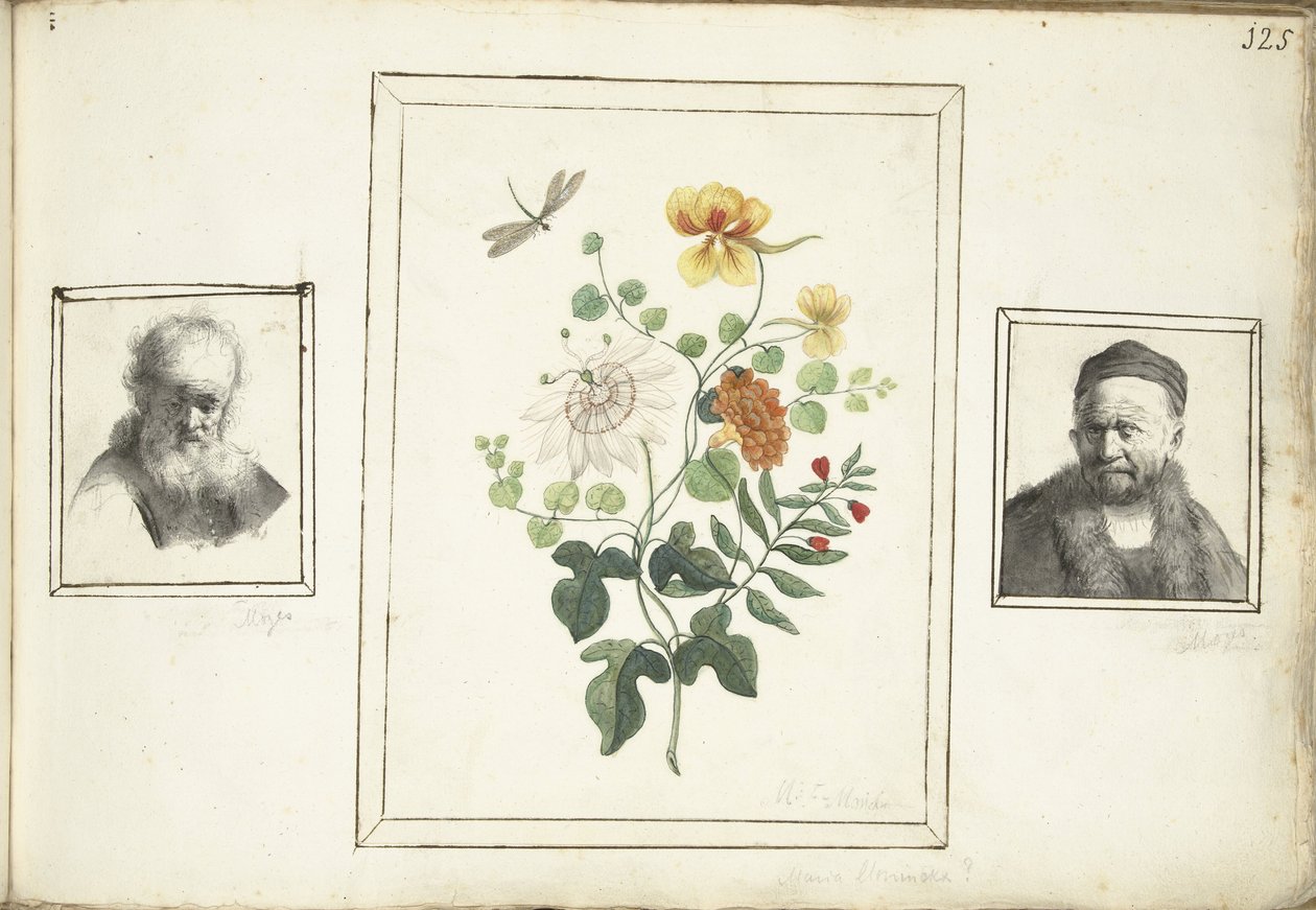 Nature morte avec des fleurs, une tête et un buste d