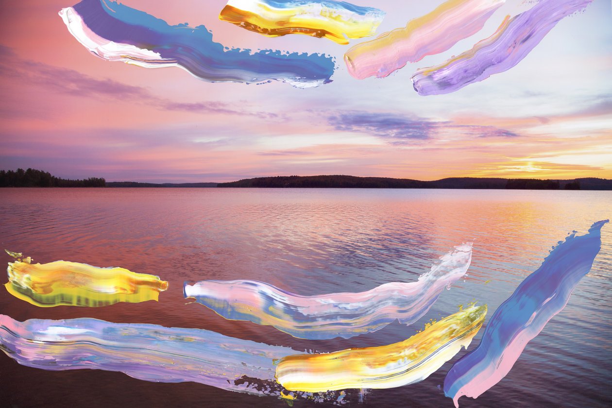 Lever de soleil abstrait, 2018 - Madeleine Gross