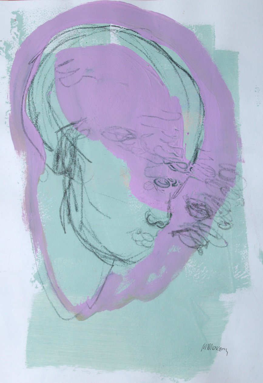 Sketchbook 44, 2025 (peinture à la détrempe, fusain sur papier) - Madgalena Morey