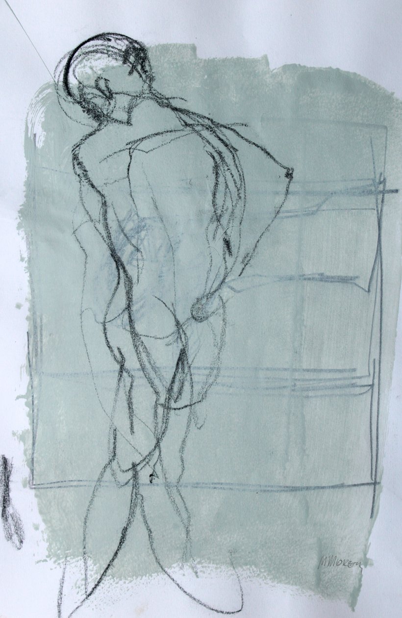 Sketchbook 46, 2025 (peinture à la détrempe, fusain sur papier) - Madgalena Morey