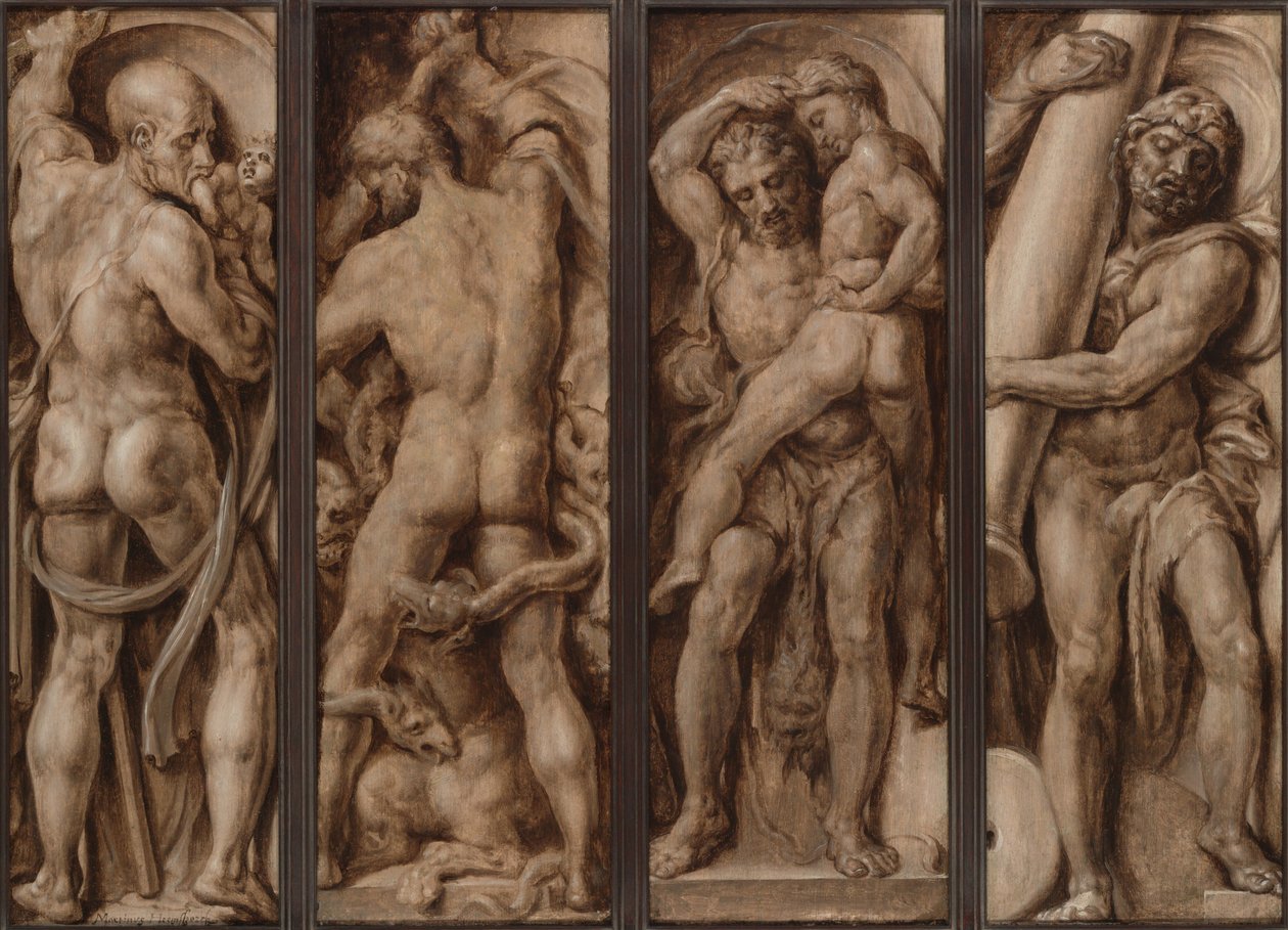 Saturne dévorant un enfant; Hercule tuant l