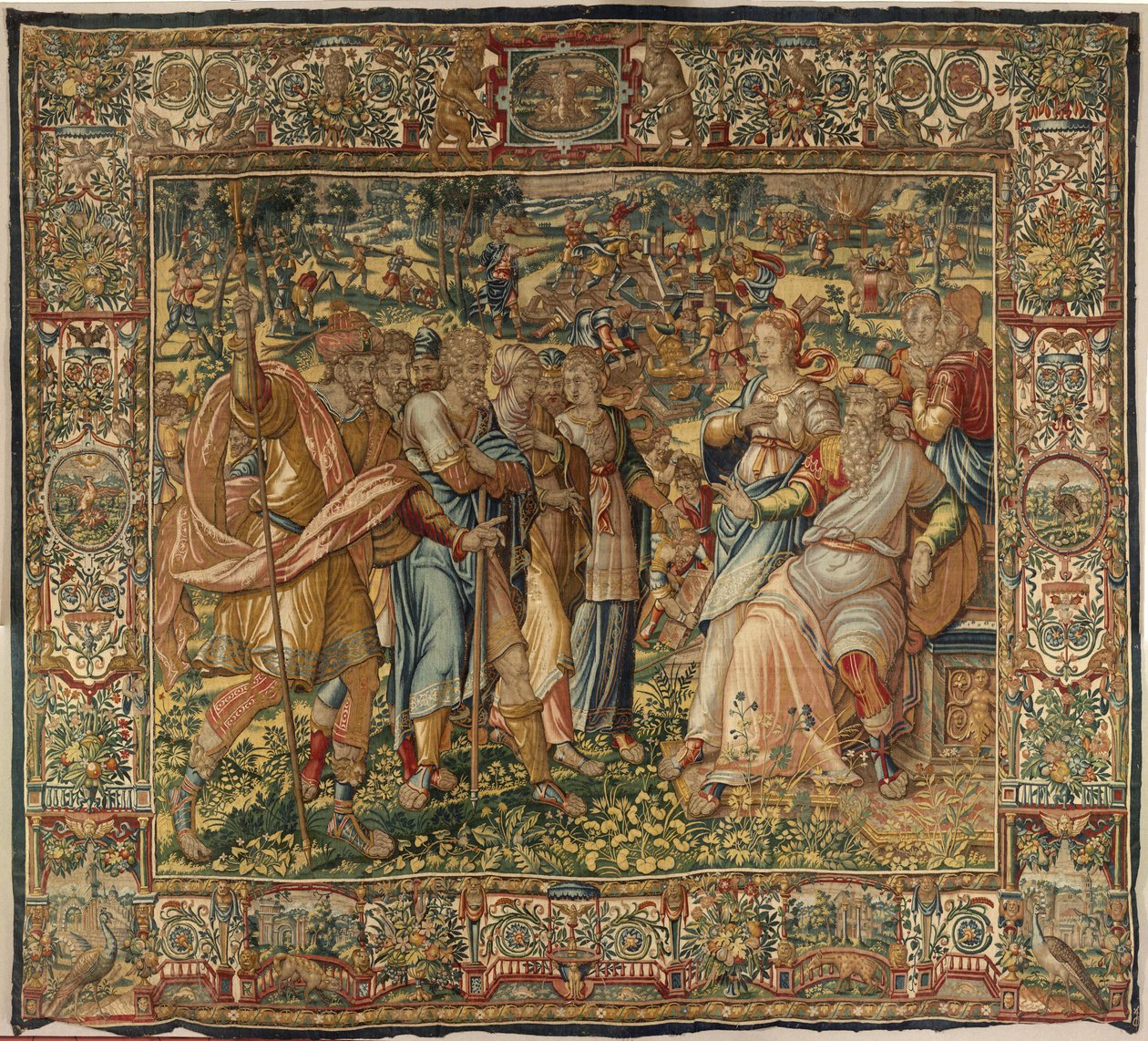 Histoire de Gédéon, fin du 16ème siècle (soie et laine) - Maerten van Heemskerck