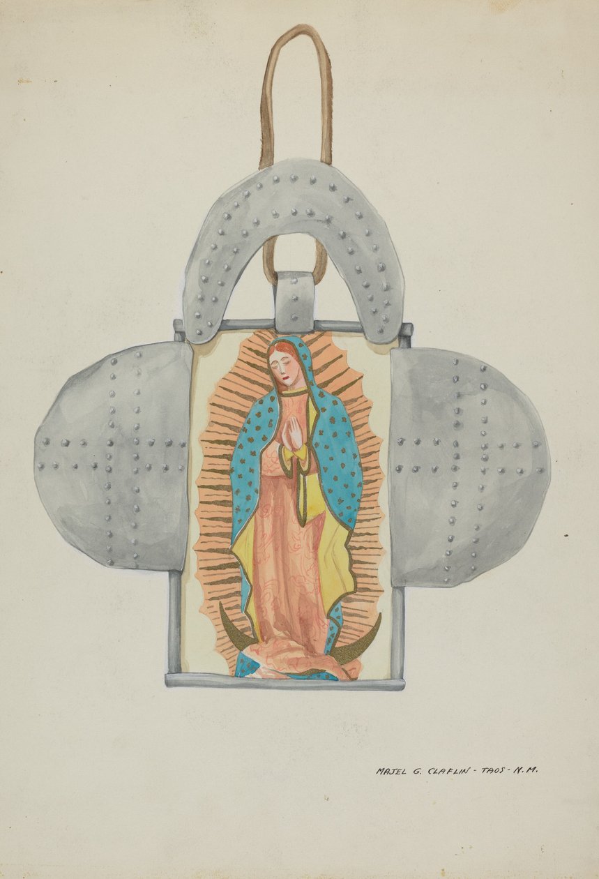 Guadalupe dessinée à la main en forme d