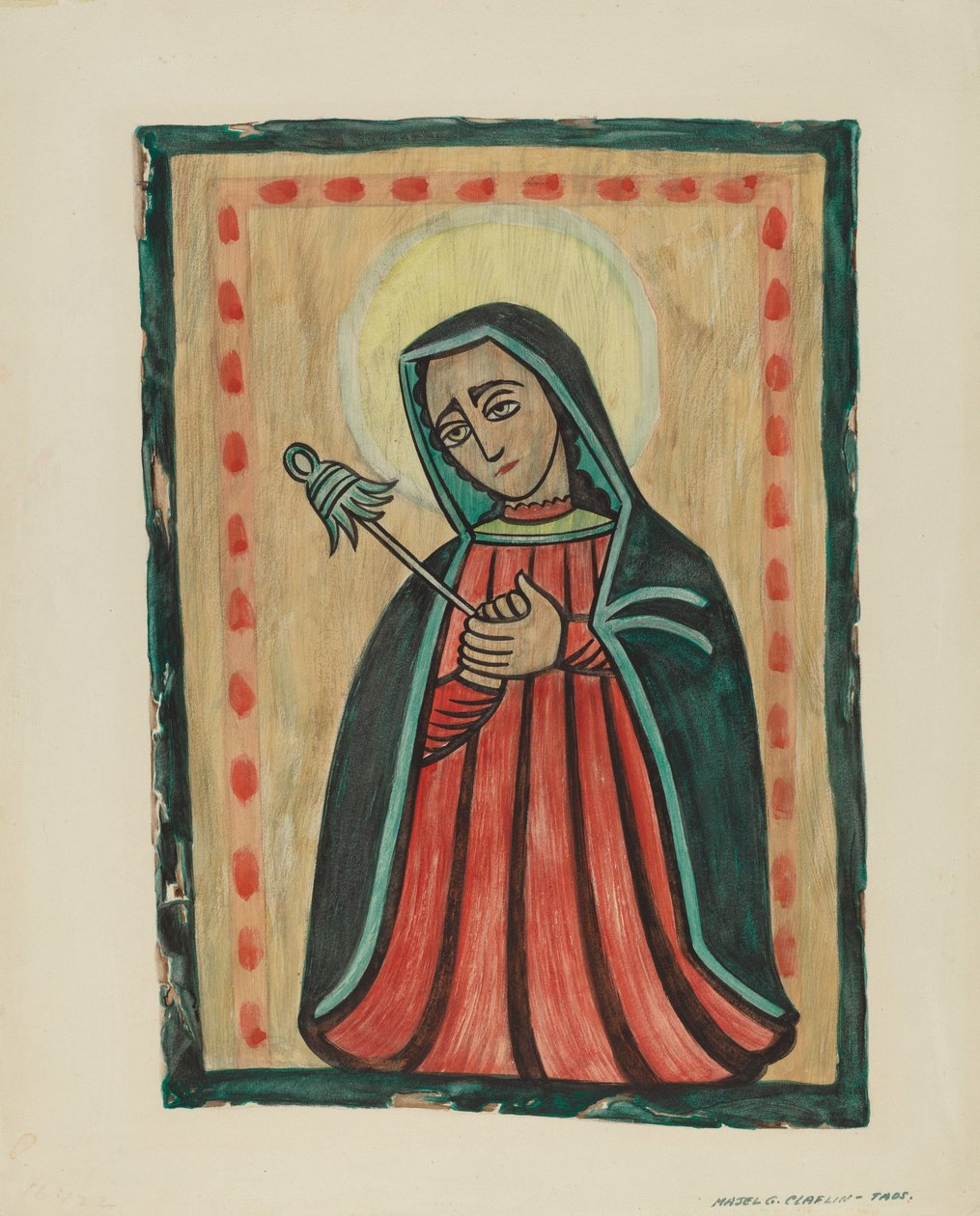 Retable-Notre-Dame des Douleurs Nuestra Senora de los Siete Dolores, vers 1938 - Majel G. Claflin