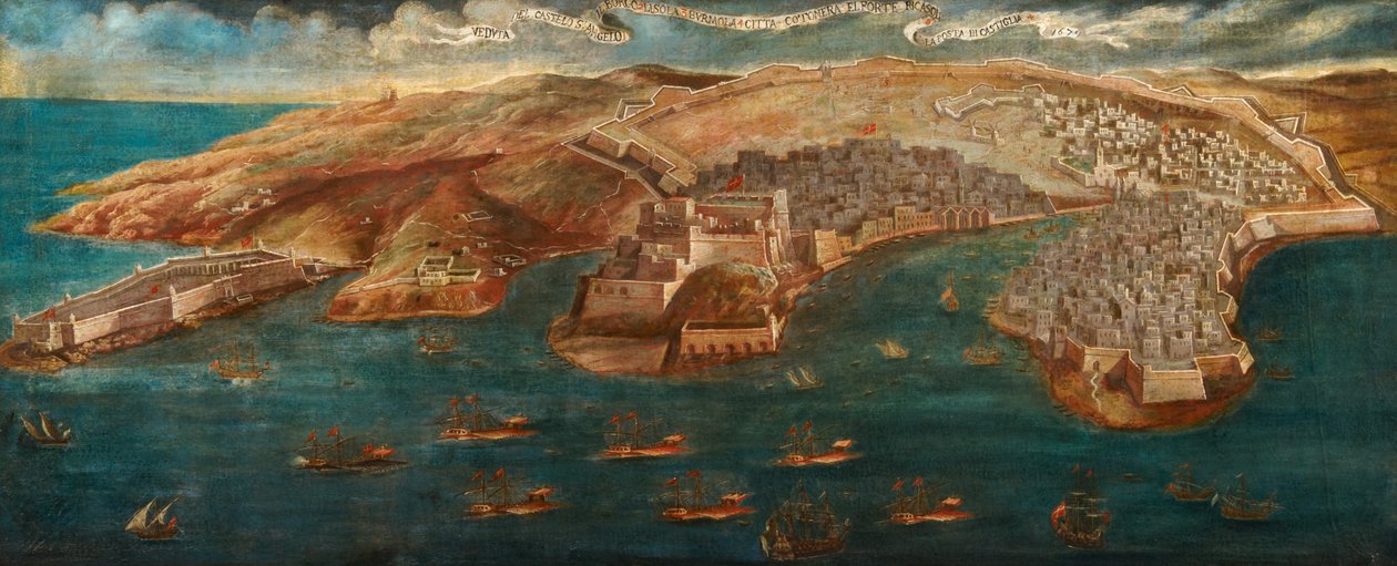 Vue du Fort Ricasoli, Château Saint-Ange, L