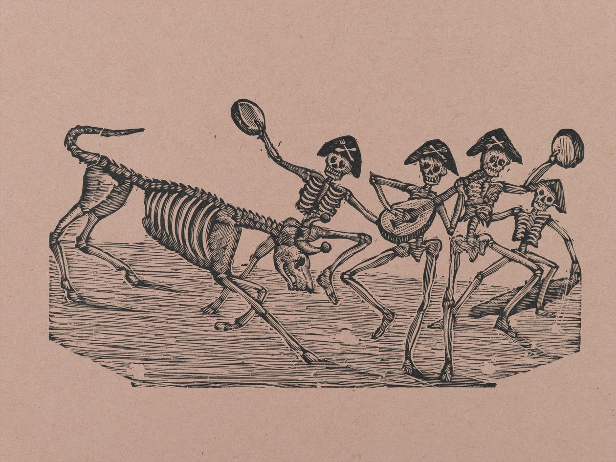 Toreadors squelettes, de 330 Grabados Originales, imprimé par Antonio Vanegas Arroyo (1850-1917), Mexico City, Mexique - Manuel Manilla