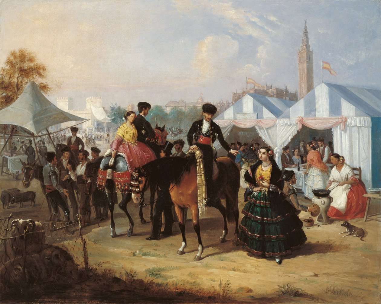 À la foire de Séville - Manuel Cabral y Aguado Bejarano