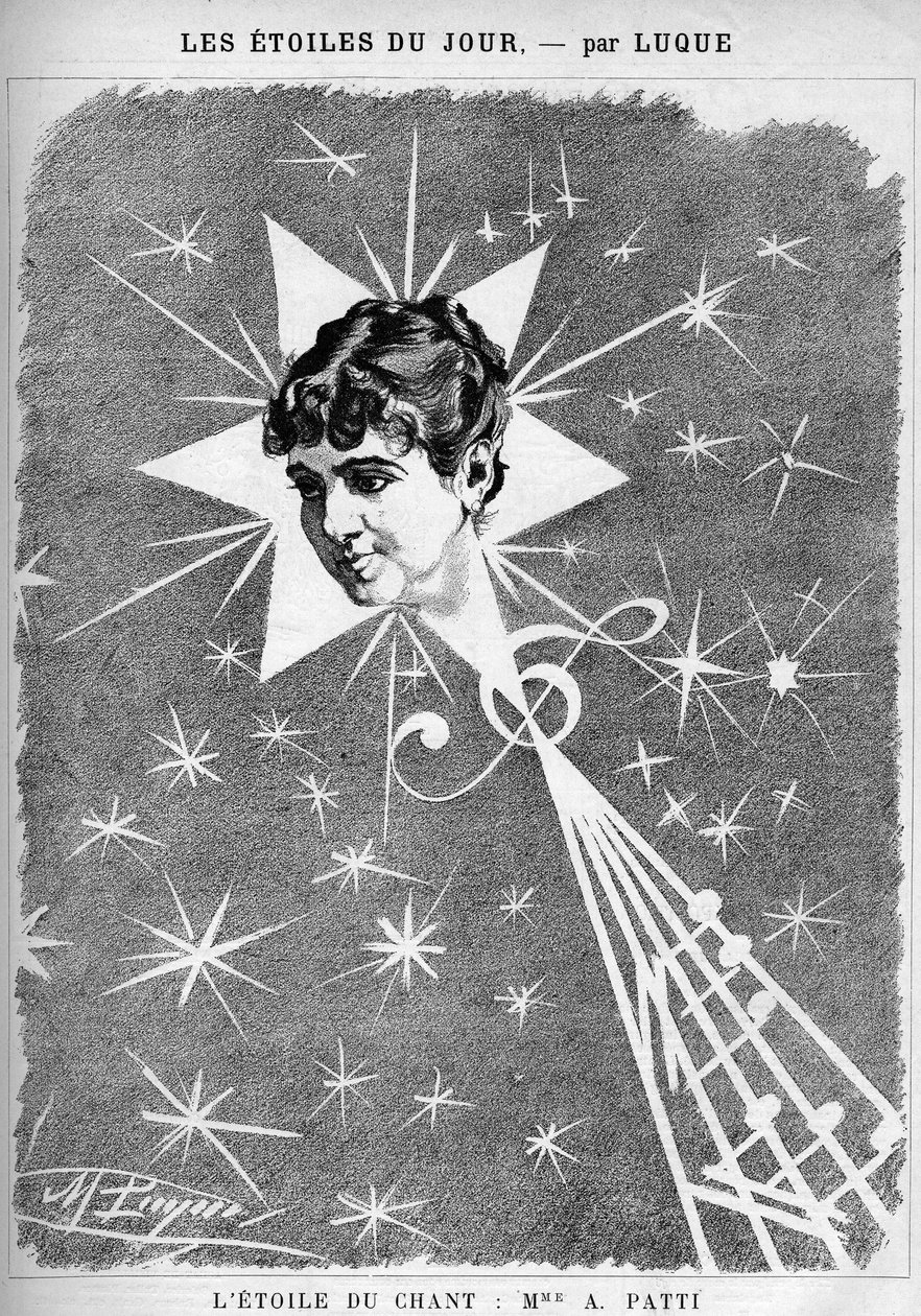 Adelina Patti (1843-1919), chanteuse italienne. « L