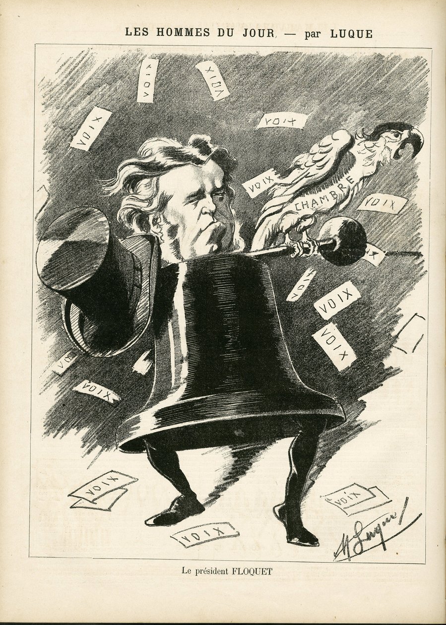 Illustration de Manuel Luque (1854-1919) pour la couverture de La Caricature (1880) - Manuel Luque