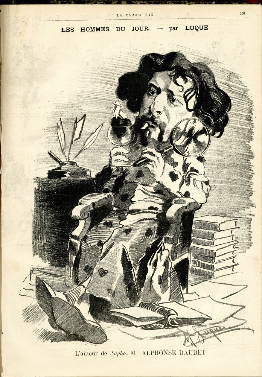 Illustration de Manuel Luque (1854-1919) pour la couverture de La Caricature (1880) - Manuel Luque