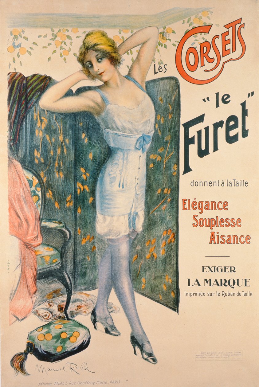 Publicité pour les corsets 