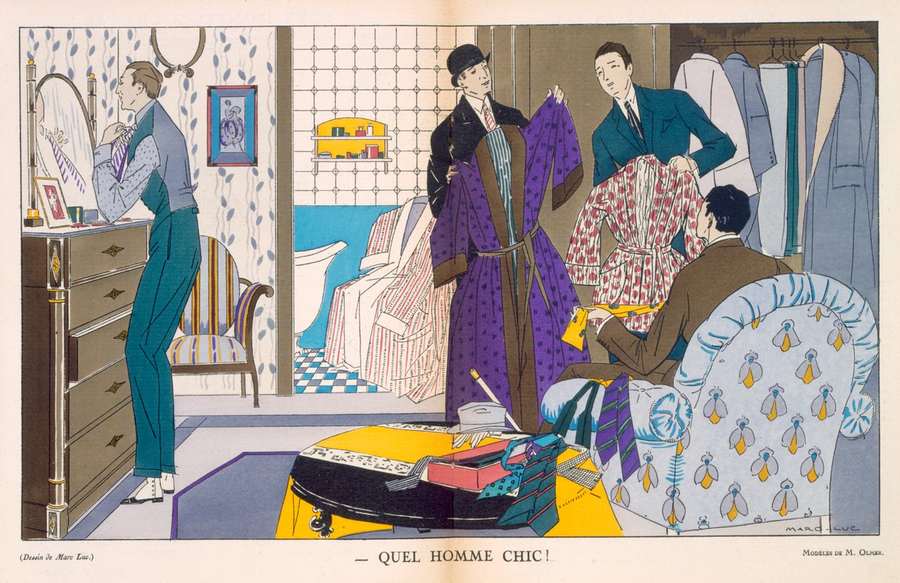 Quel homme chic, mode masculine, 1921 | Marc Luc