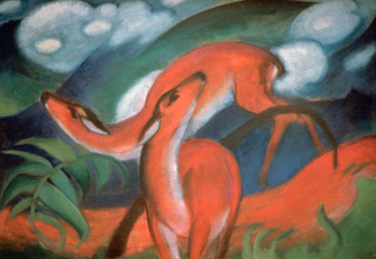 Cerf rouge II - Franz Marc