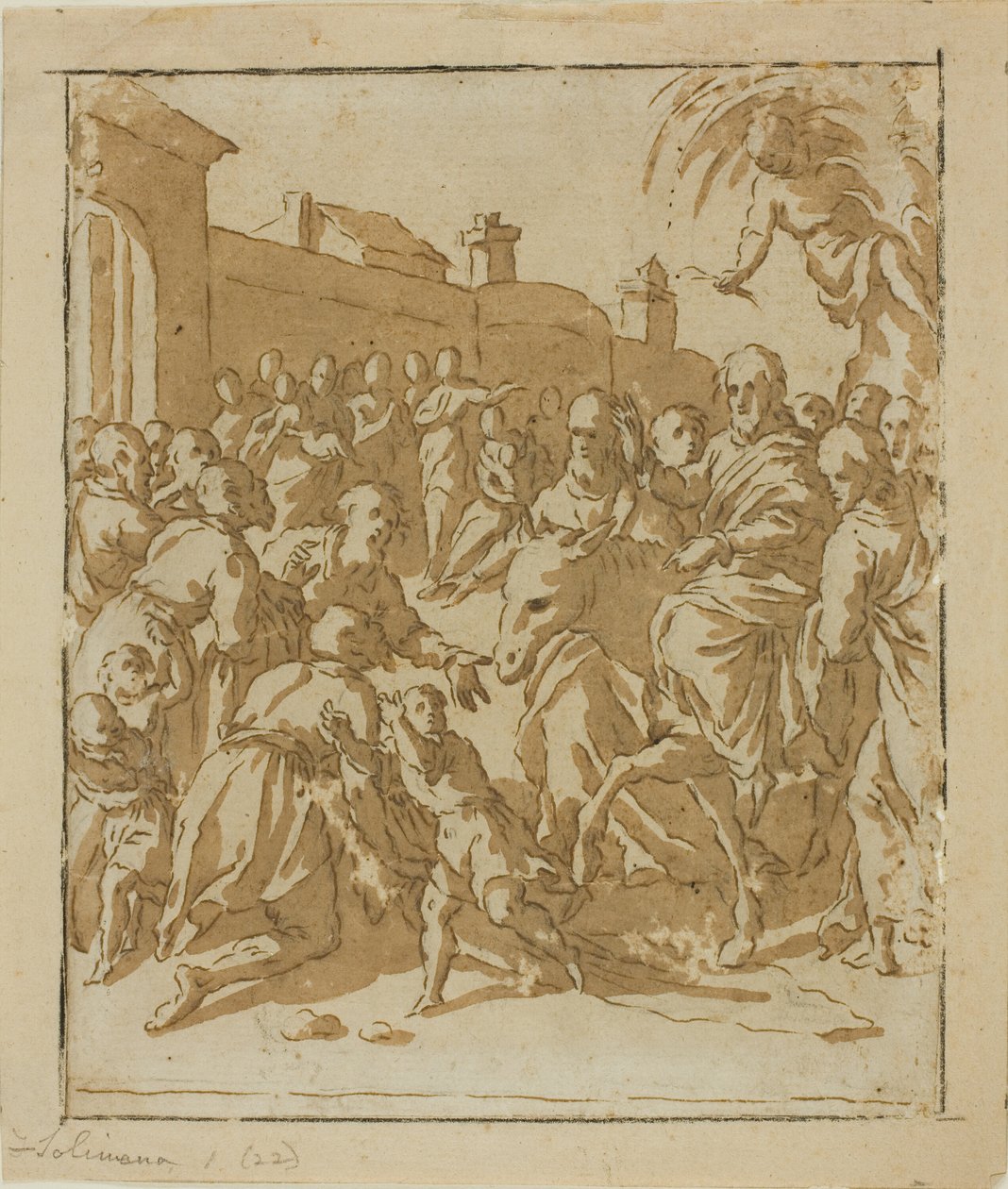 Christ entrant à Jérusalem - Marcantonio Bassetti