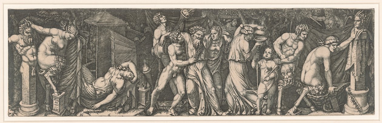 Bacchanale, vers 1510-1511 - Marcantonio Raimondi