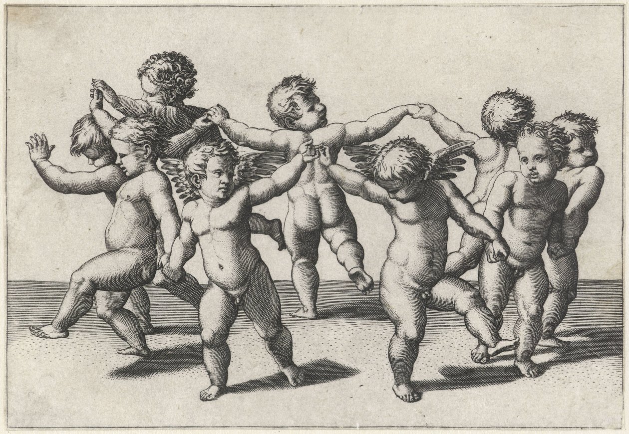 Putti dansants - Marcantonio Raimondi