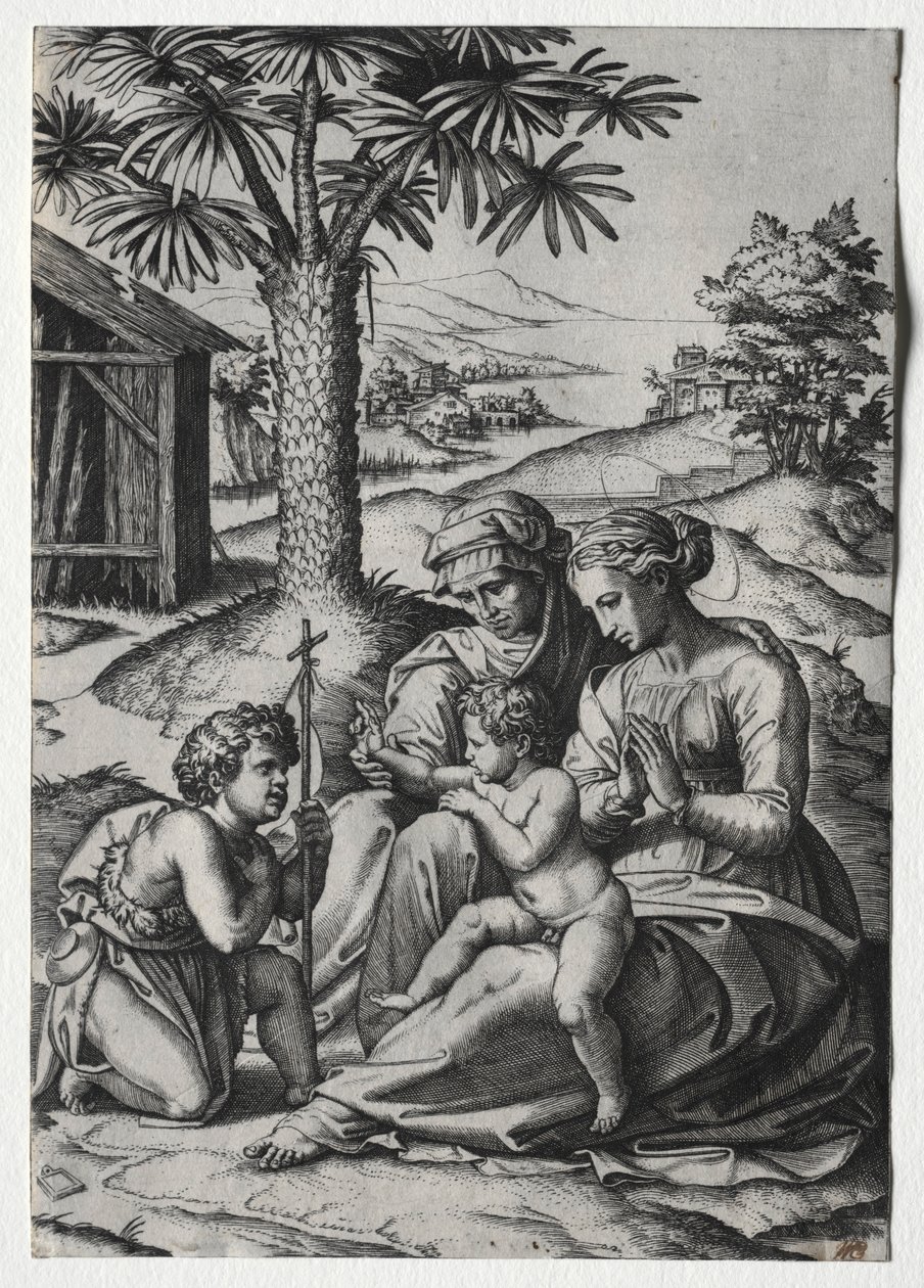 Madone du Palmier - Marcantonio Raimondi