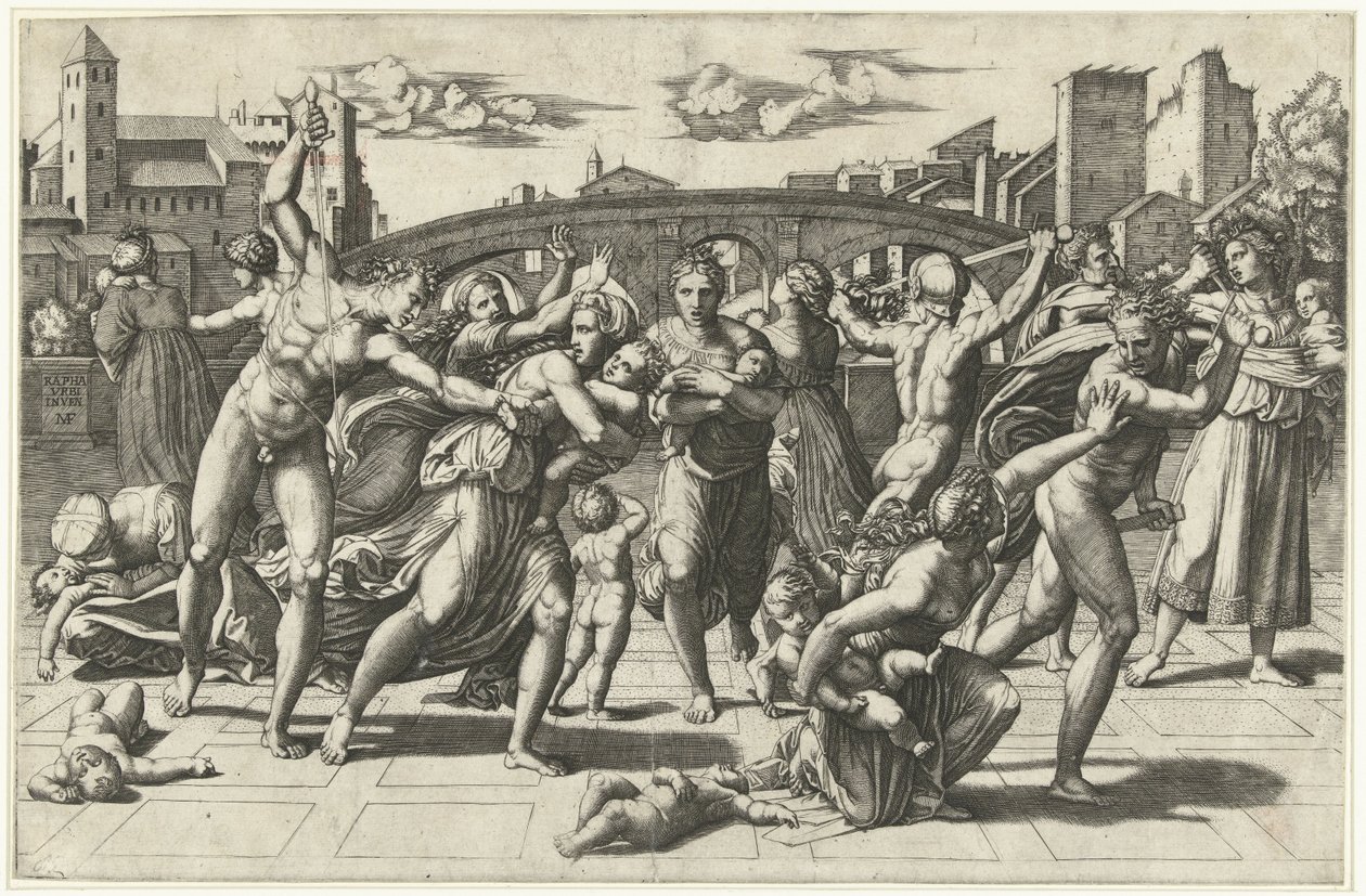 Massacre des innocents, c.1515 - Marcantonio Raimondi
